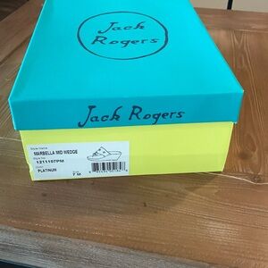 Jack Rogers Marbella Mid Wedge - Platinum